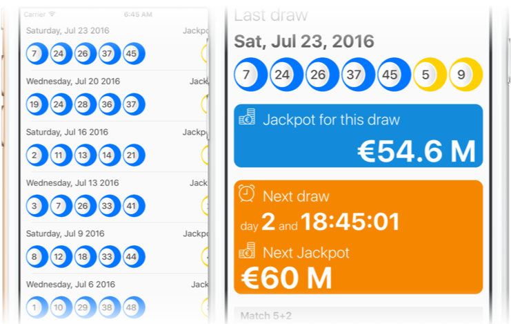 Grand Lotto EuroMillions iOS